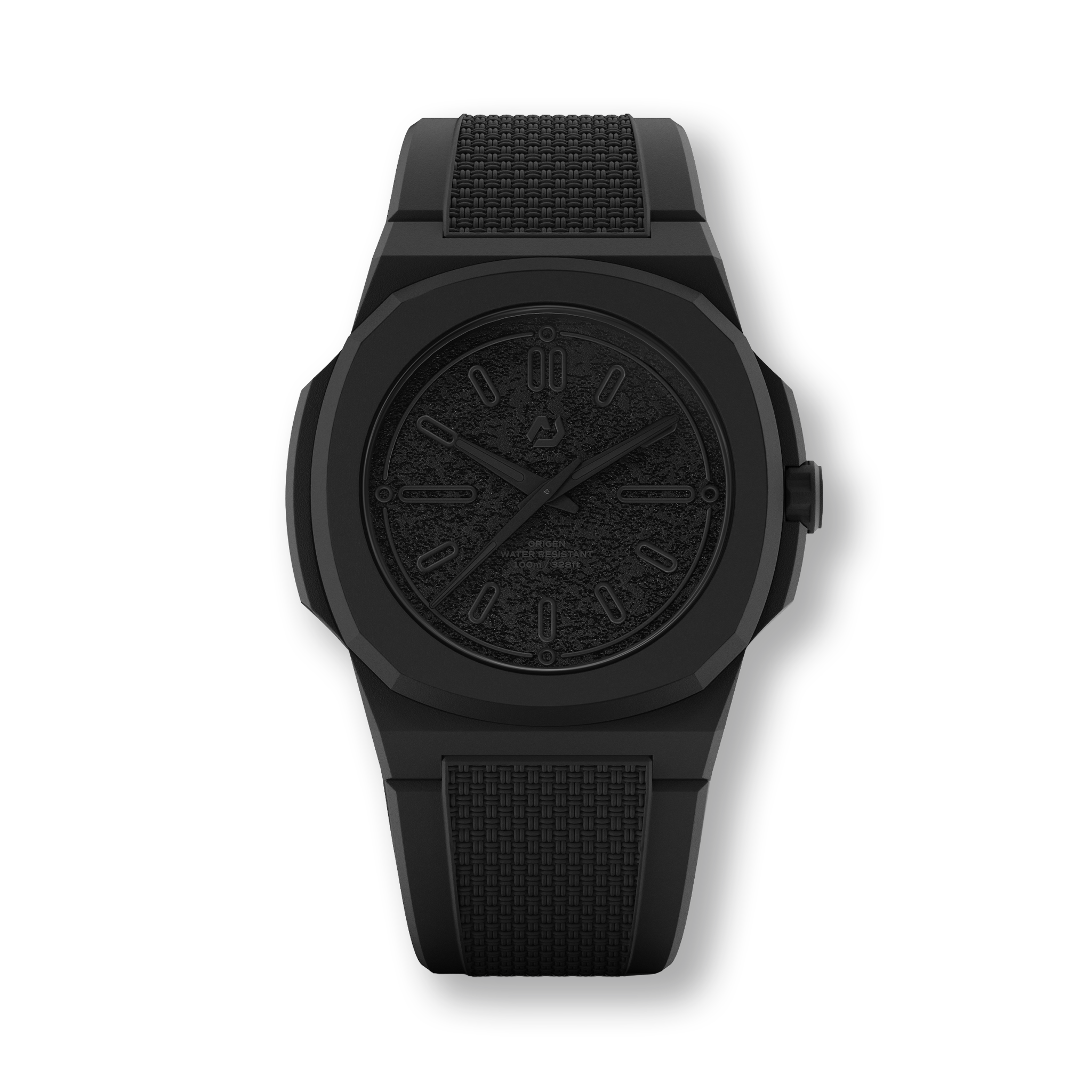 Midnight Watch Black Sand Texture Dial with Black Straps 